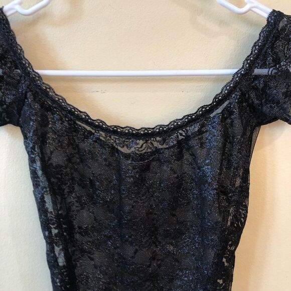 Victoria’s Secret Black Lace Sheer Bodysuit - Picture 4 of 8